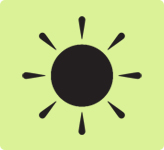 太陽の光が温かい